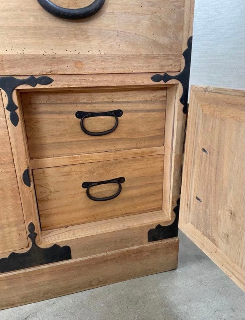 p*o様 時代筆 タンス引出収納 レトロ 金具家 具衣装箪笥和箪笥古家具収納棚