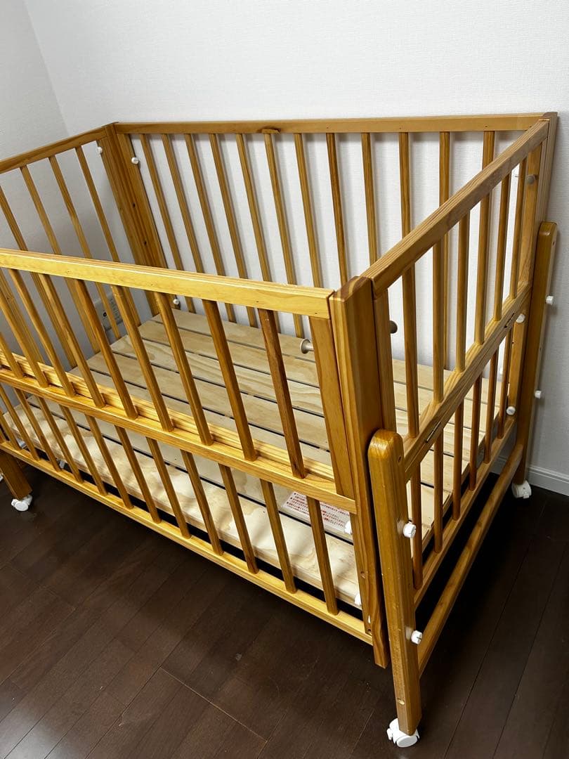 【ベビーベッド】大和屋　トールWオープンベビーベッド