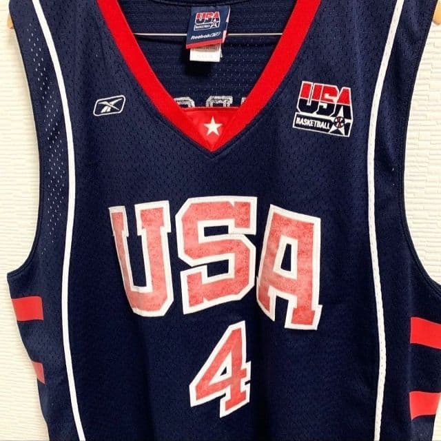 【極希少品】アイバーソン Reebok USA ユニフォーム ネイビー XL