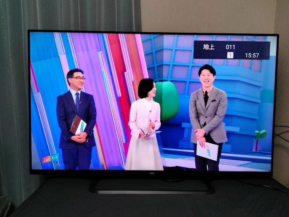 横浜駅から３０Km以内は無料配送 TCL 55インチ　４Kスマートテレビ