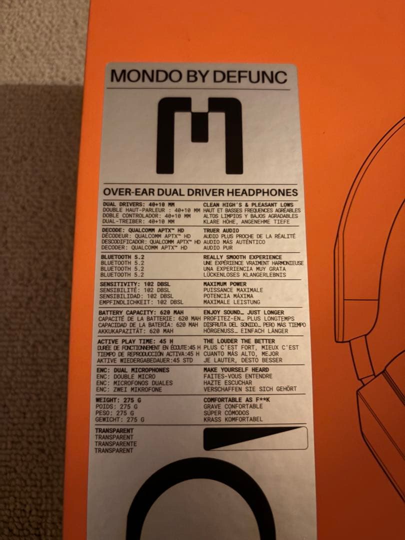 MONDO OVER EAR ワイヤレスヘッドホン