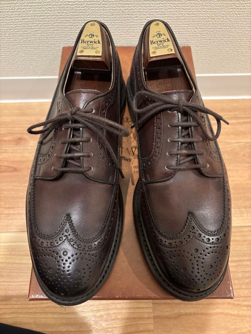 Berwick 4550 ダークブラウン ウィングチップ