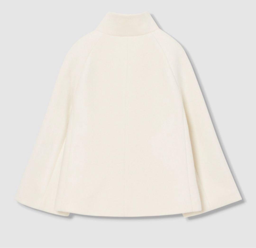 あ*読様 タグ付き未使用品　アナイ　ウールビーバーショートコート　36 白系