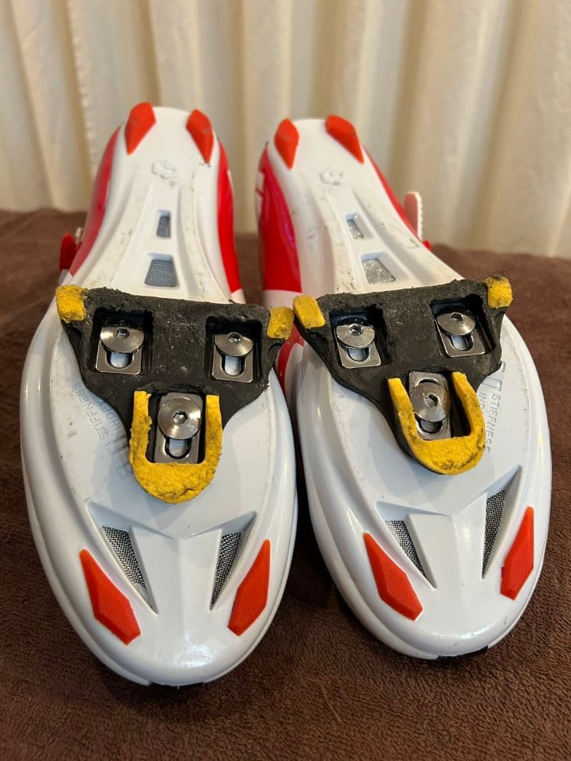 SIDE BIKE 自転車用シューズ ホワイト/レッド