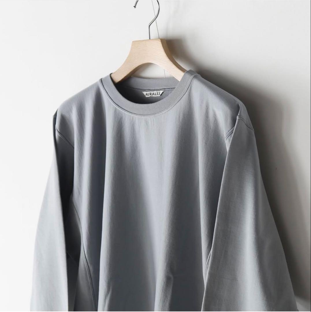 トップス AURALEE 25SS ELASTIC HIGH GAUGE SWEAT PO