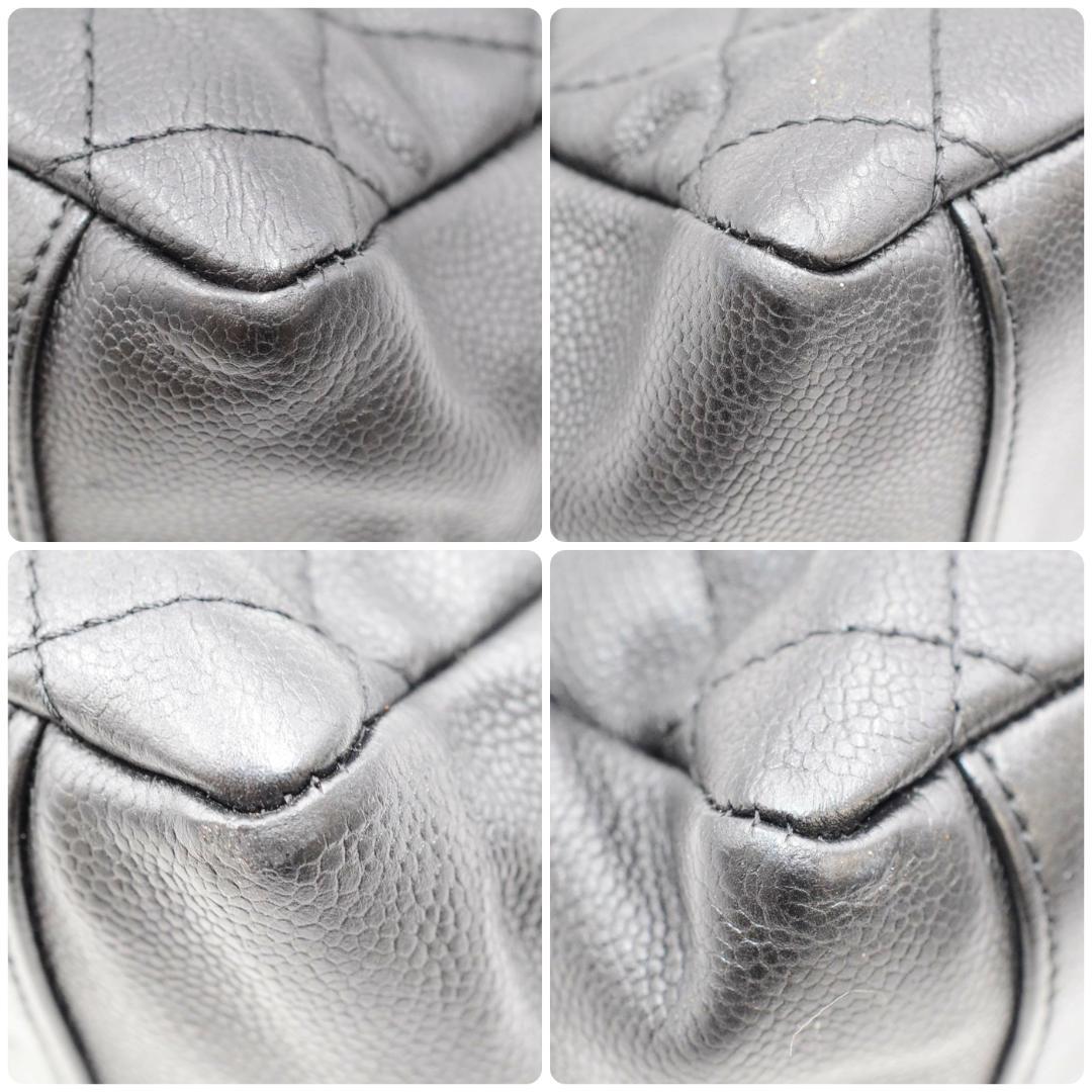 シャネル チェーントート ＧＳＴ キャビアスキン ブラック