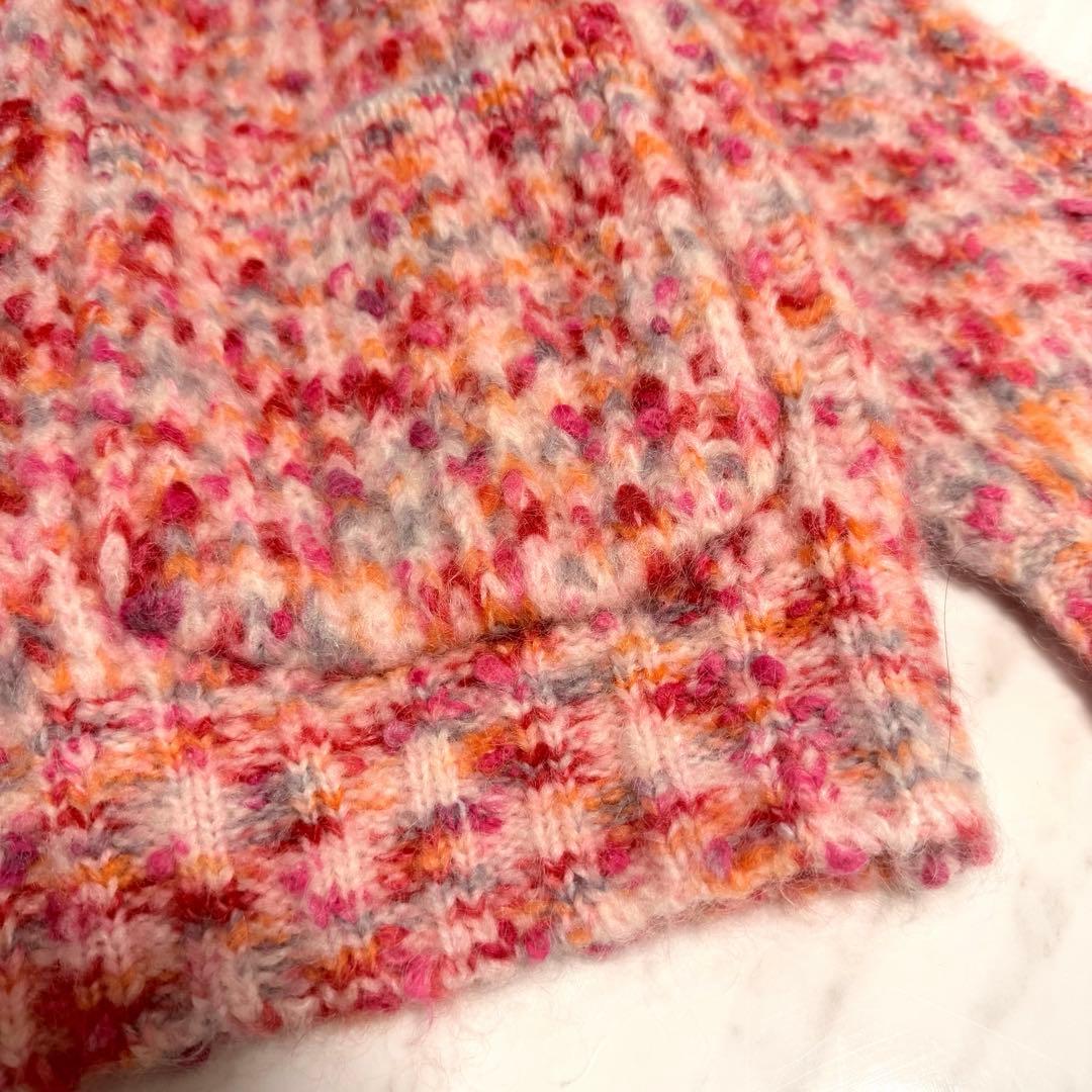 【まま✨️】ドゥロワー 5Gミックス ニット カーディガン ウール モヘヤ