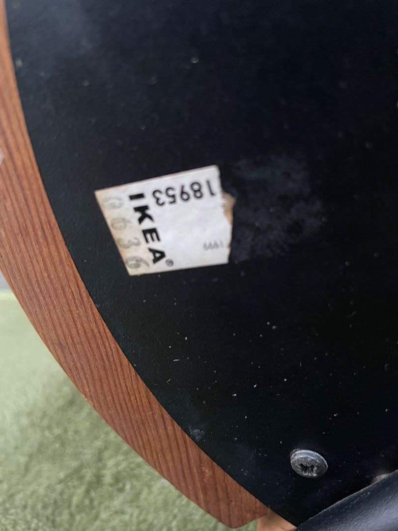 廃盤　2脚セット　希少モデル　IKEA AGNE スツール　椅子　パイン無垢材