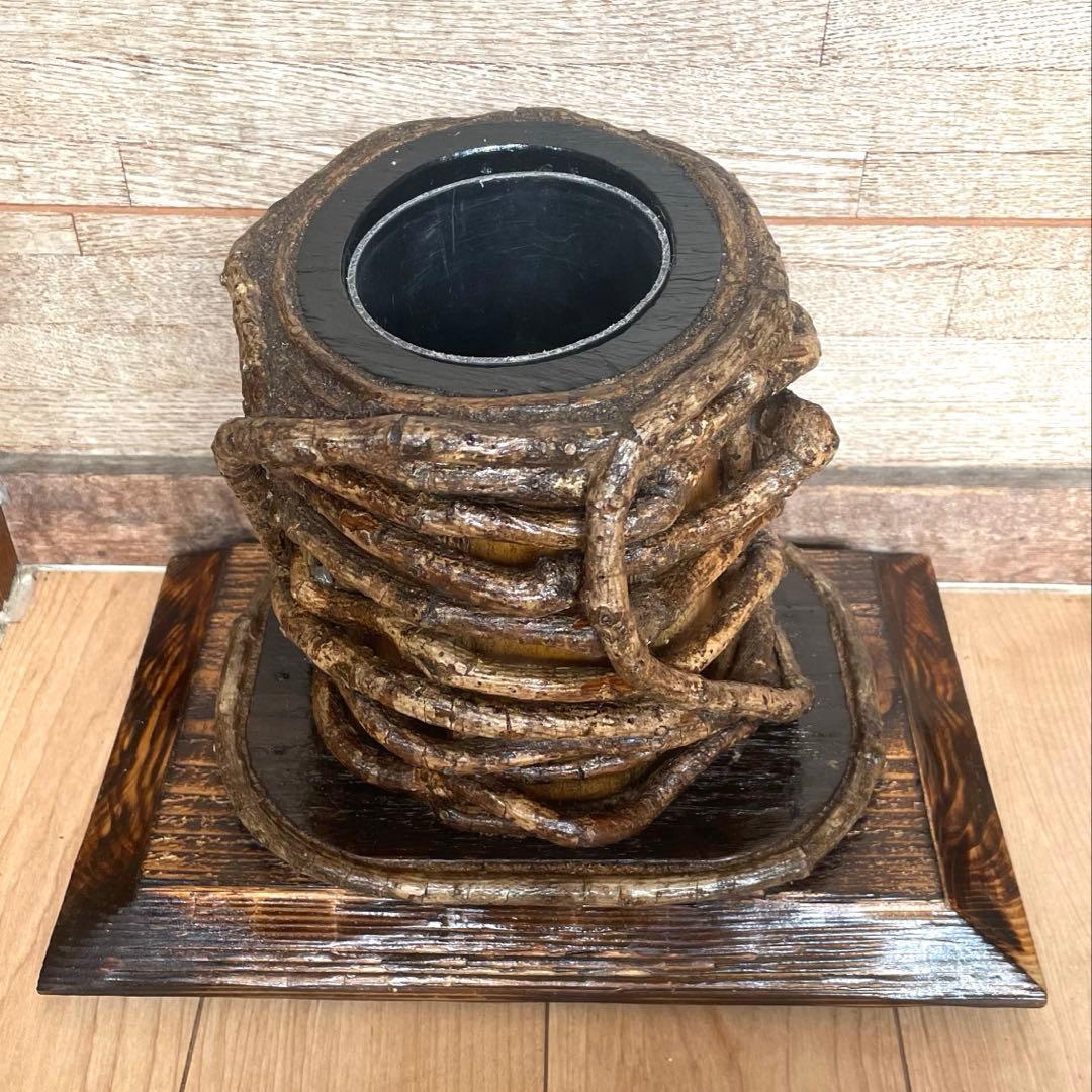 竹材花器・花瓶・フラワーベース　ハンドメイド