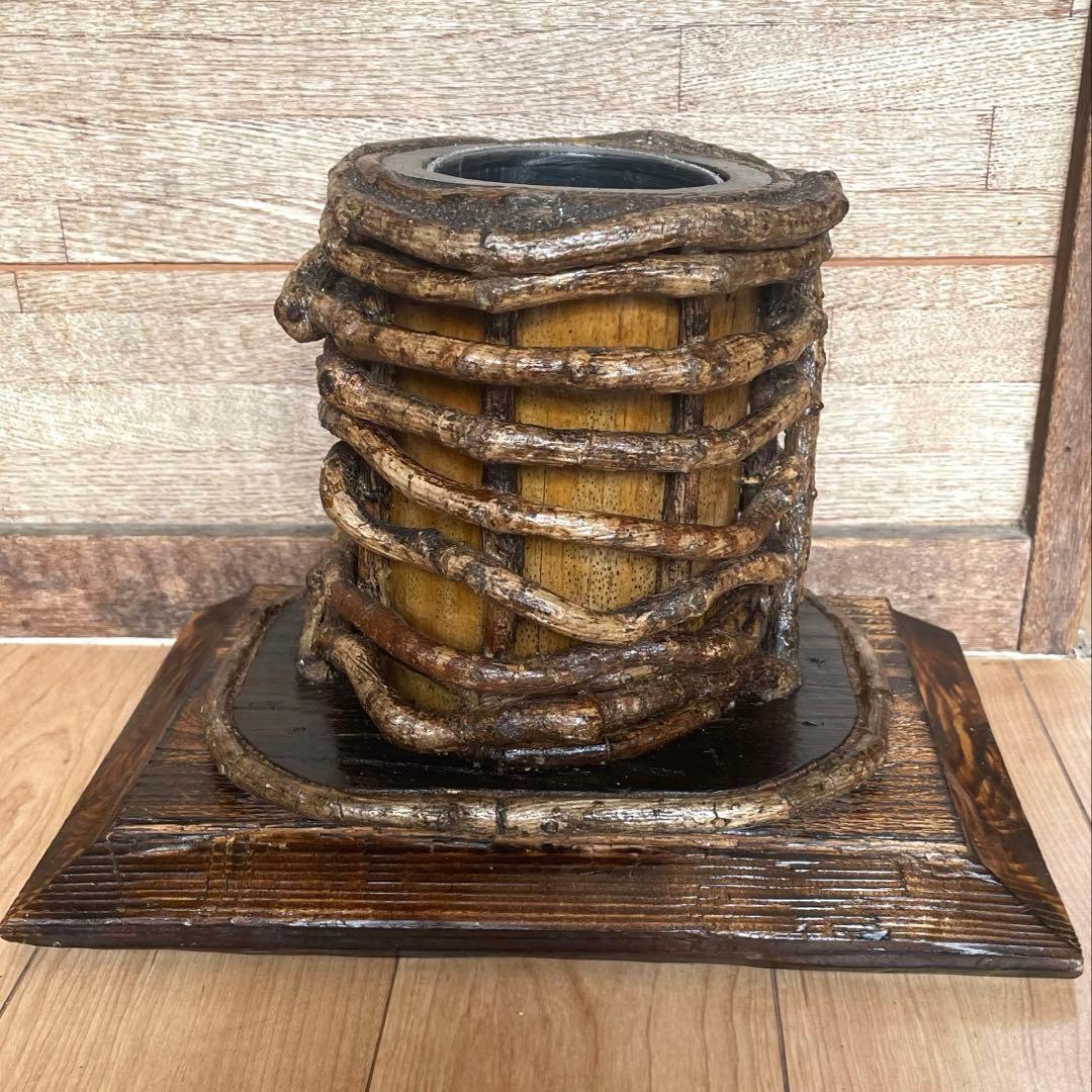 竹材花器・花瓶・フラワーベース　ハンドメイド