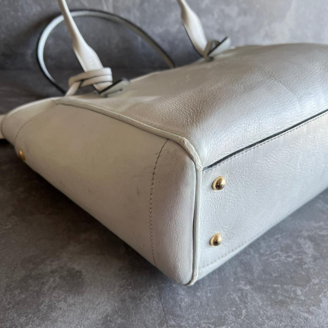 ⭐️LOEWE⭐️ロエベ ヘリテージ トートバッグ ホワイト レザー