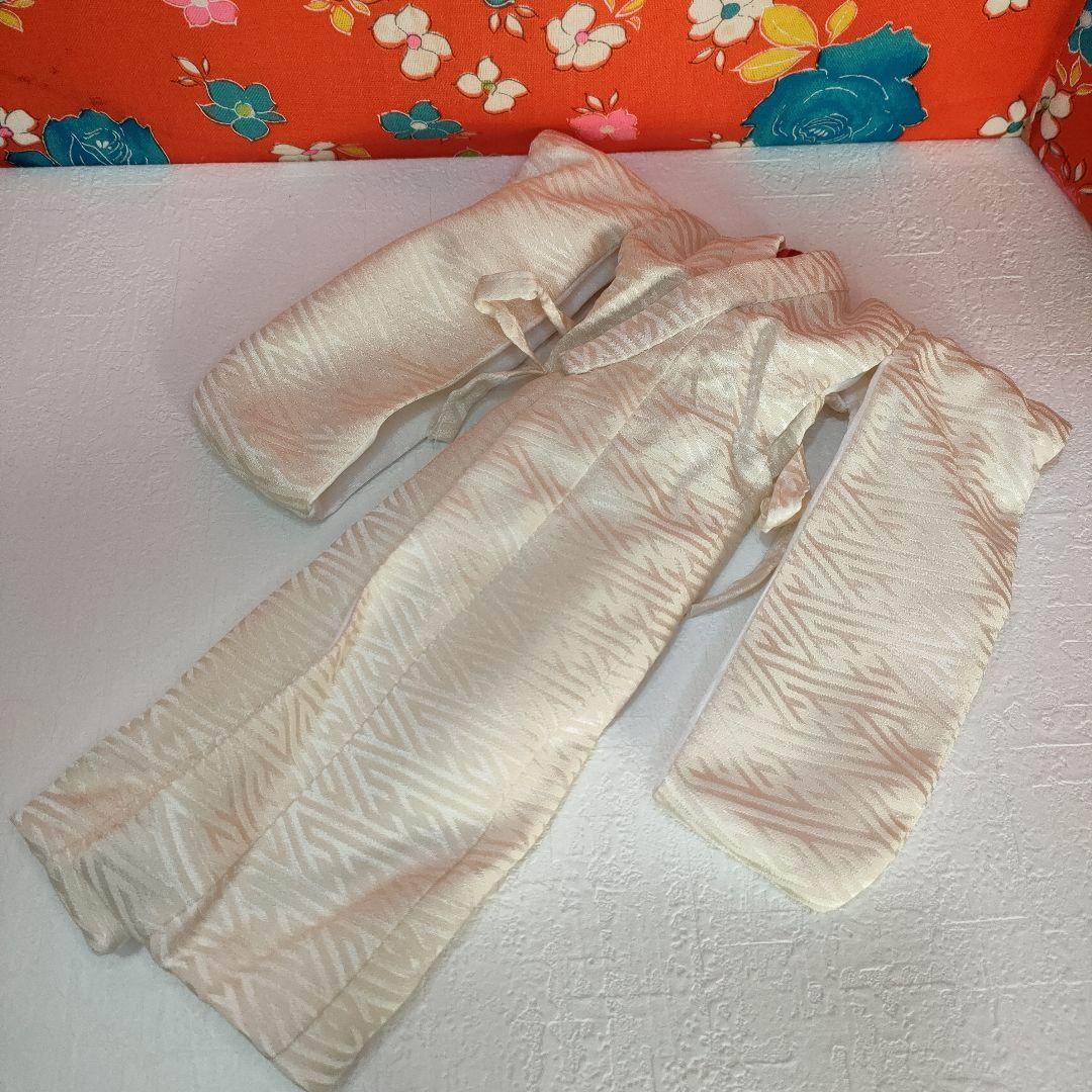 タミーちゃんサイズ　ハンドメイド　花嫁衣装セット　色打掛　オレンジ鶴