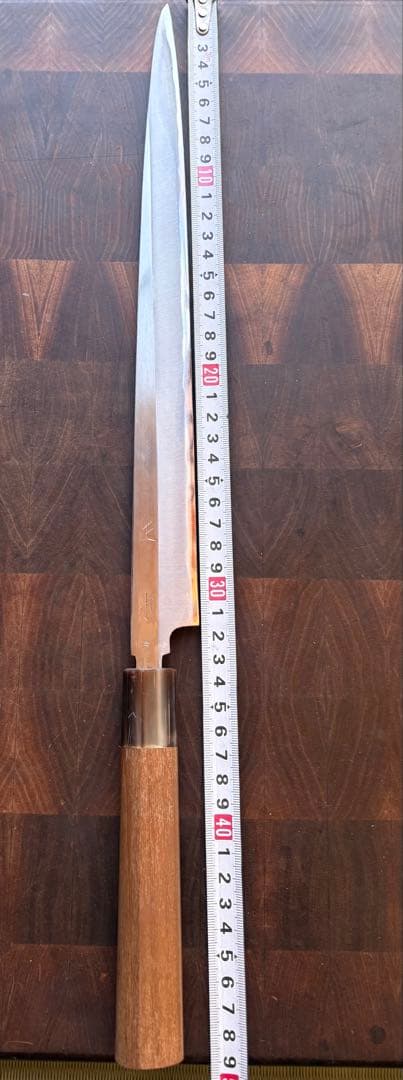 正本　築地　霞　柳刃　330mm 尺一　包丁　白鋼　和包丁　研ぎ済　刺身