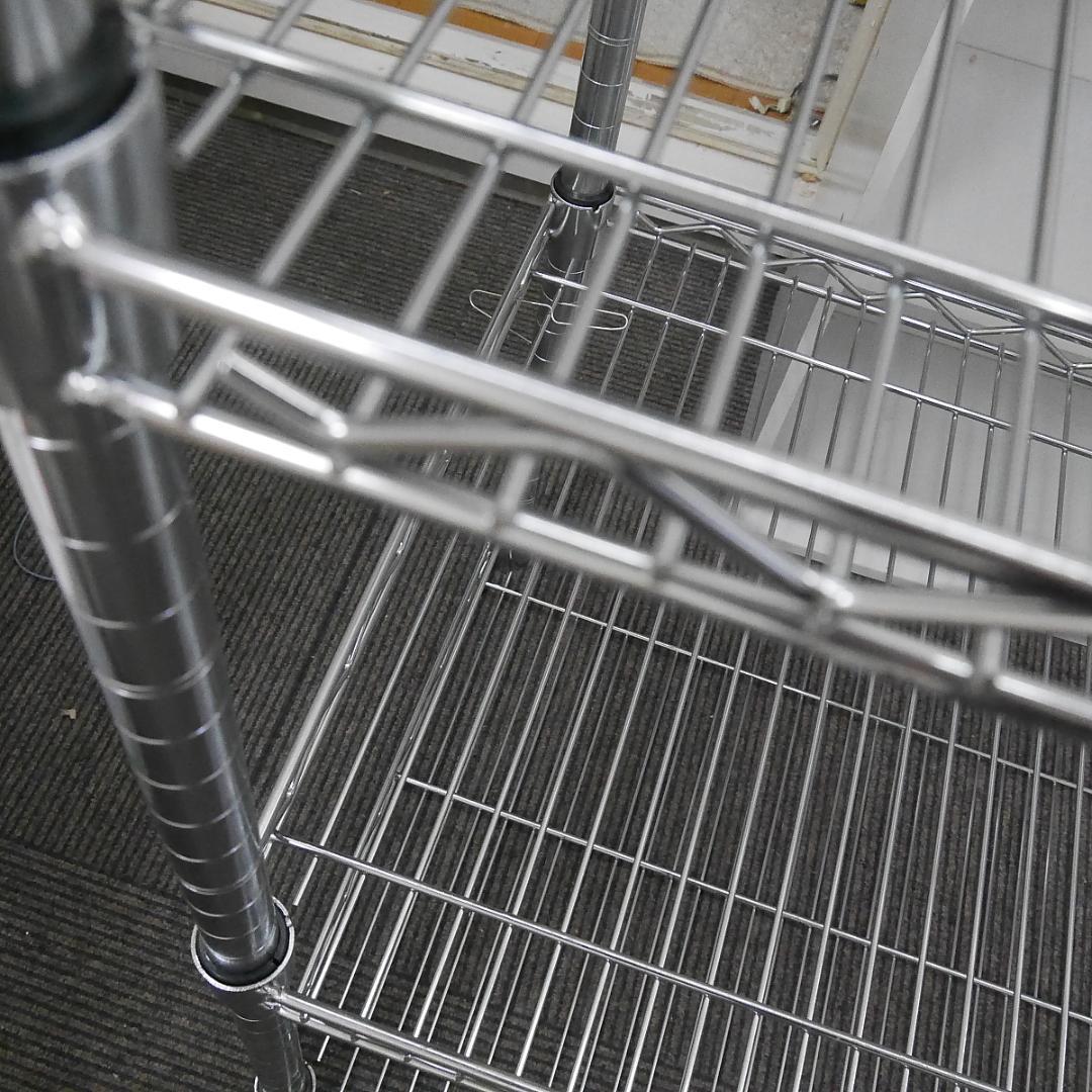 まぁちゃん:【幅120cm】スチールラック 5段 シルバー 棚板1枚追加済