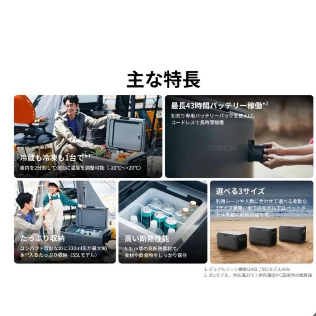 [新品・未使用] EcoFlow GLACIER 45L ポータブル冷蔵庫