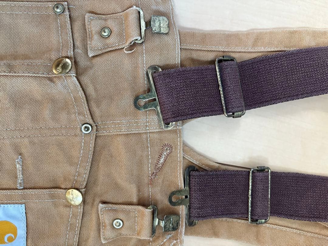 Carhartt ベージュ オーバーオール