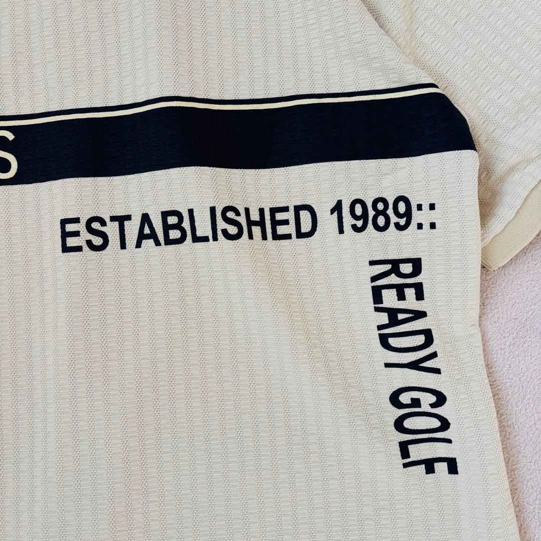 【新品タグ付き】パーリーゲイツ 半袖ポロシャツ シアサッカー 5 イエロー