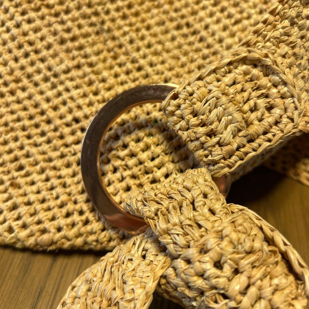 ヘレンカミンスキー　ラフィア　ワンショルダーかごバッグ