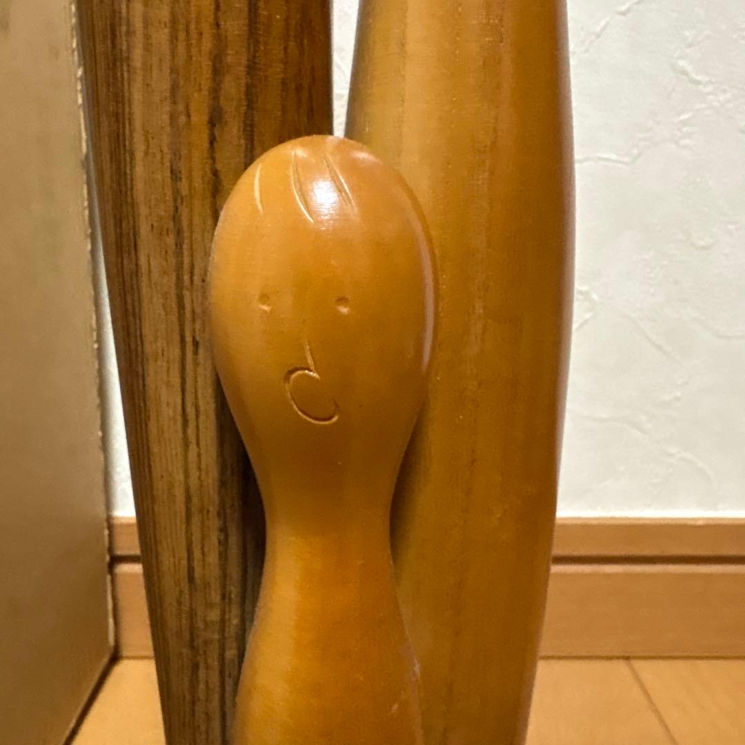 創作こけし　辻田辰哉作品　「ボクとパパとママ」KokeshiDoll