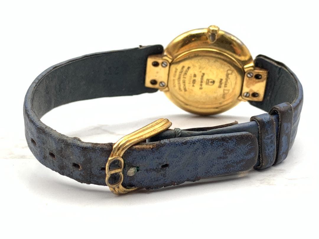【不動】Christian Dior バギラ　腕時計　レザーベルト