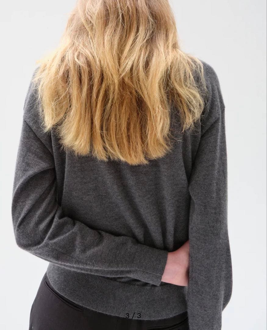 【超美品】cash & barba ウーステッドカシミアクルーネック size1