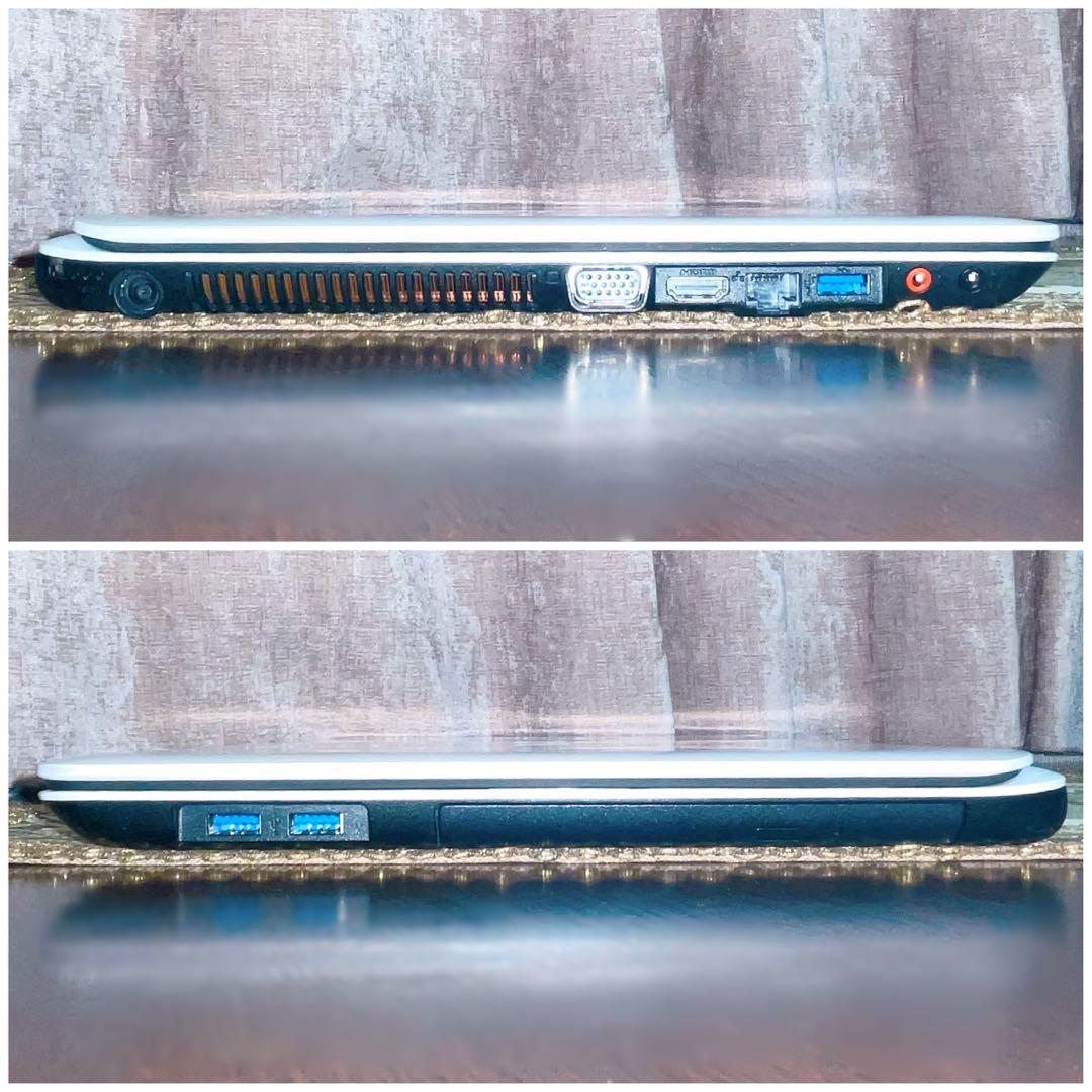 フルHD⭐︎Corei7⭐︎SSD⭐︎ブルーレイ⭐︎ノートパソコン ホワイト オフィス