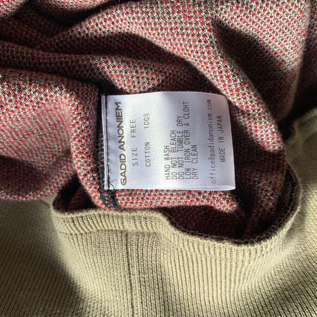 a GADID ANONIEM TISCH ハイケージセーター