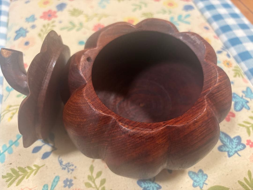 ak様ご確認用　【新品】花梨 Karin 瘤杢 無垢材 菓子鉢　小物入れ