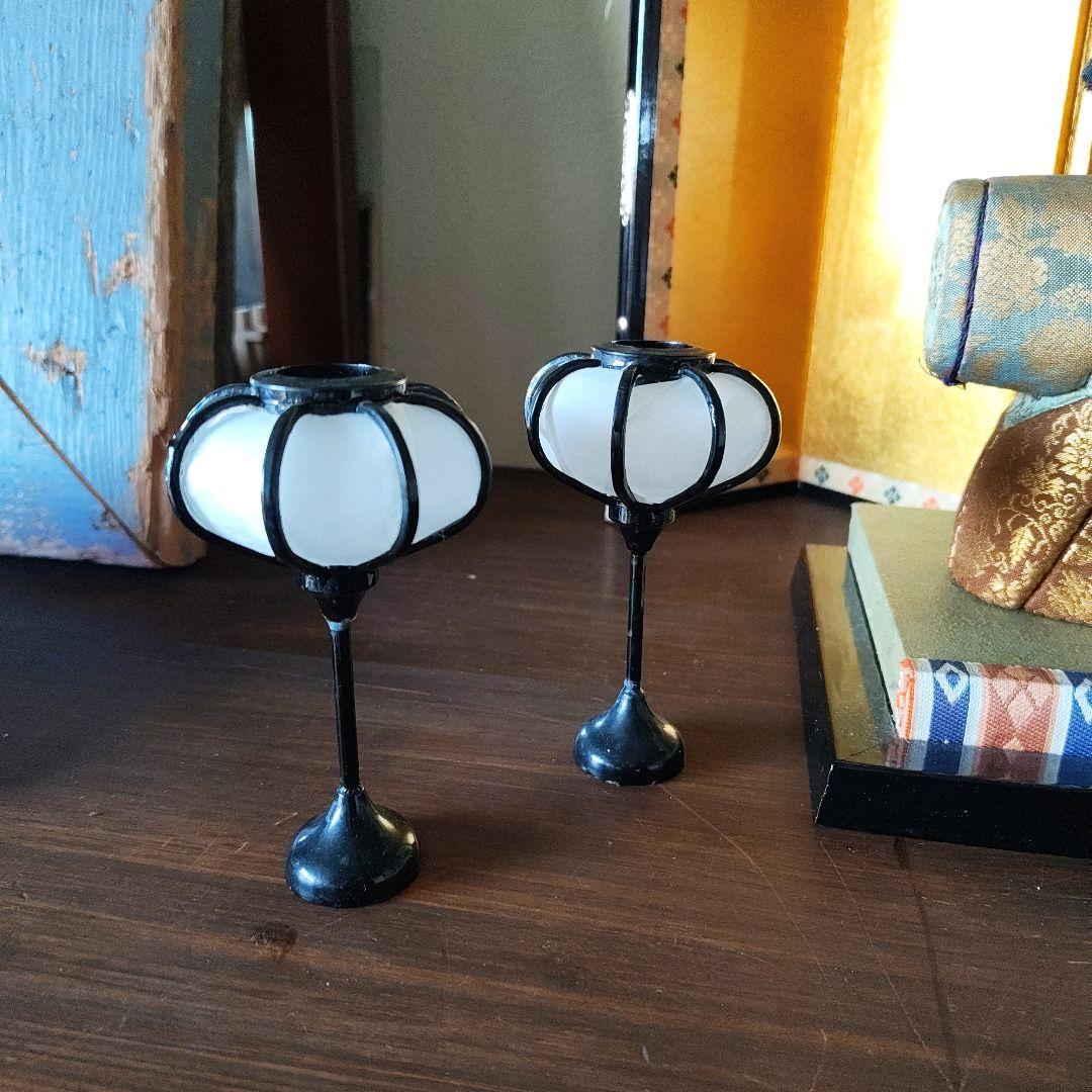 雛人形 木目込み人形 ＊金屏風 雪洞 台座セット＊ お雛様 清峯作