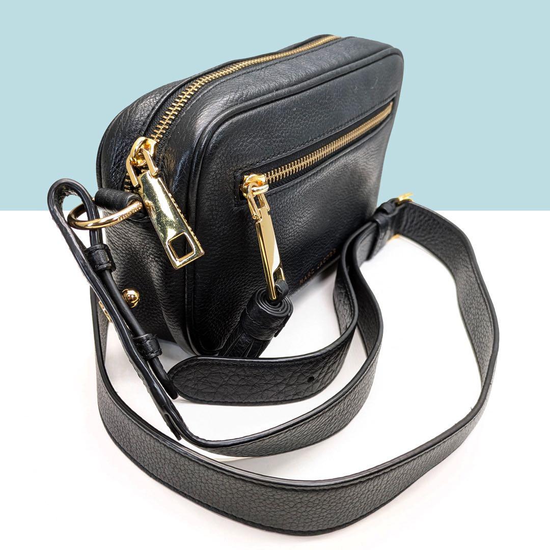 マークジェイコブス ショルダーバッグ シャッター カメラバッグ レザー 黒