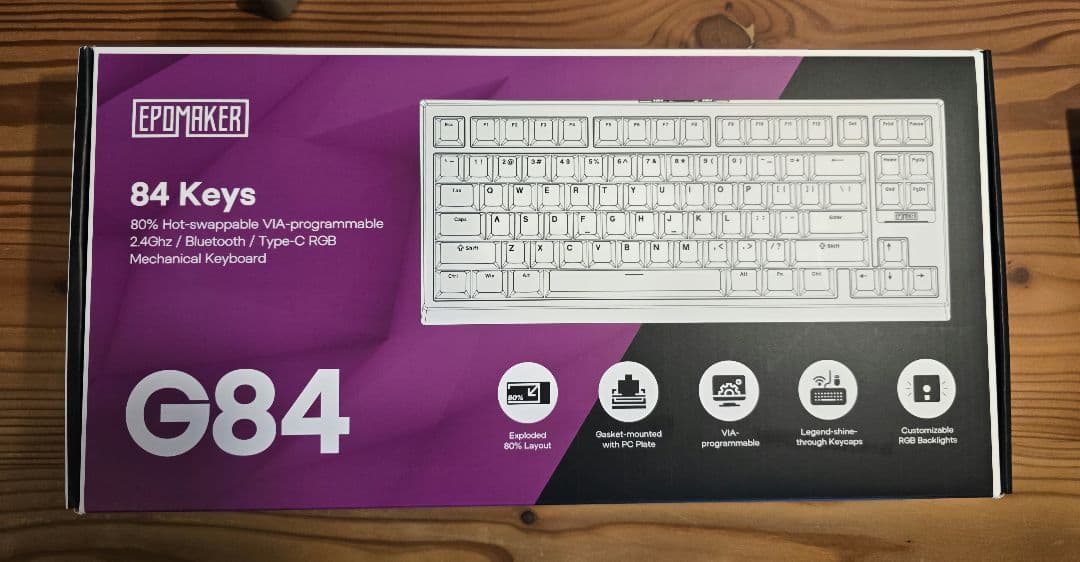 キーボード EPOMAKER G84 White