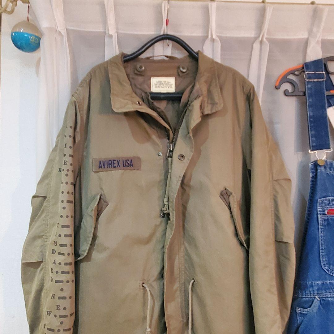 AVIREX USA スカル刺繍 　モッズジャケット