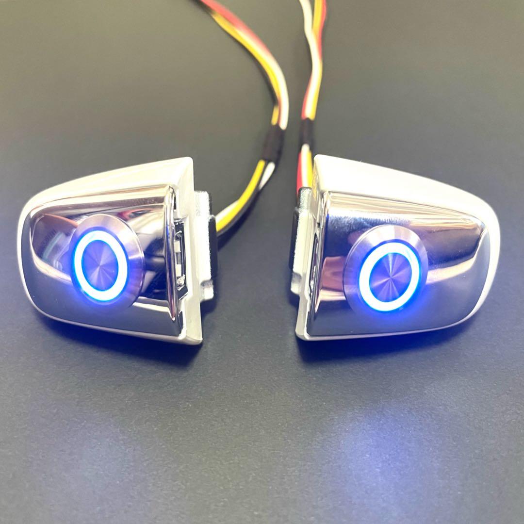 アルファード（20系）ポチガー ワンプッシュオープナー 両側 LEDスイッチ