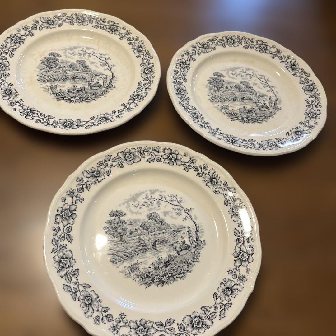 アンティーク SANCLAUDIO ディナープレート3枚セット