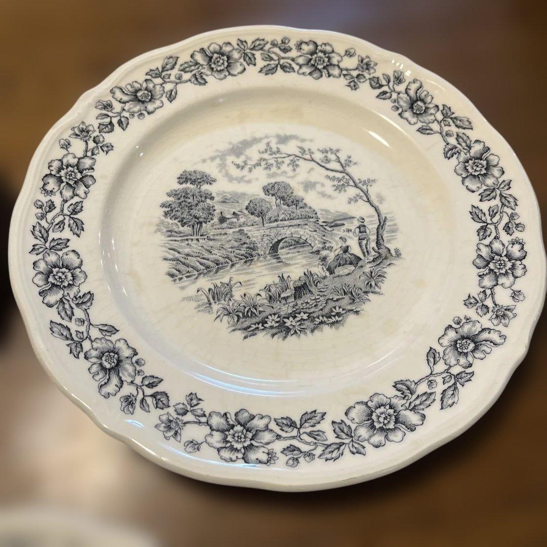 アンティーク SANCLAUDIO ディナープレート3枚セット