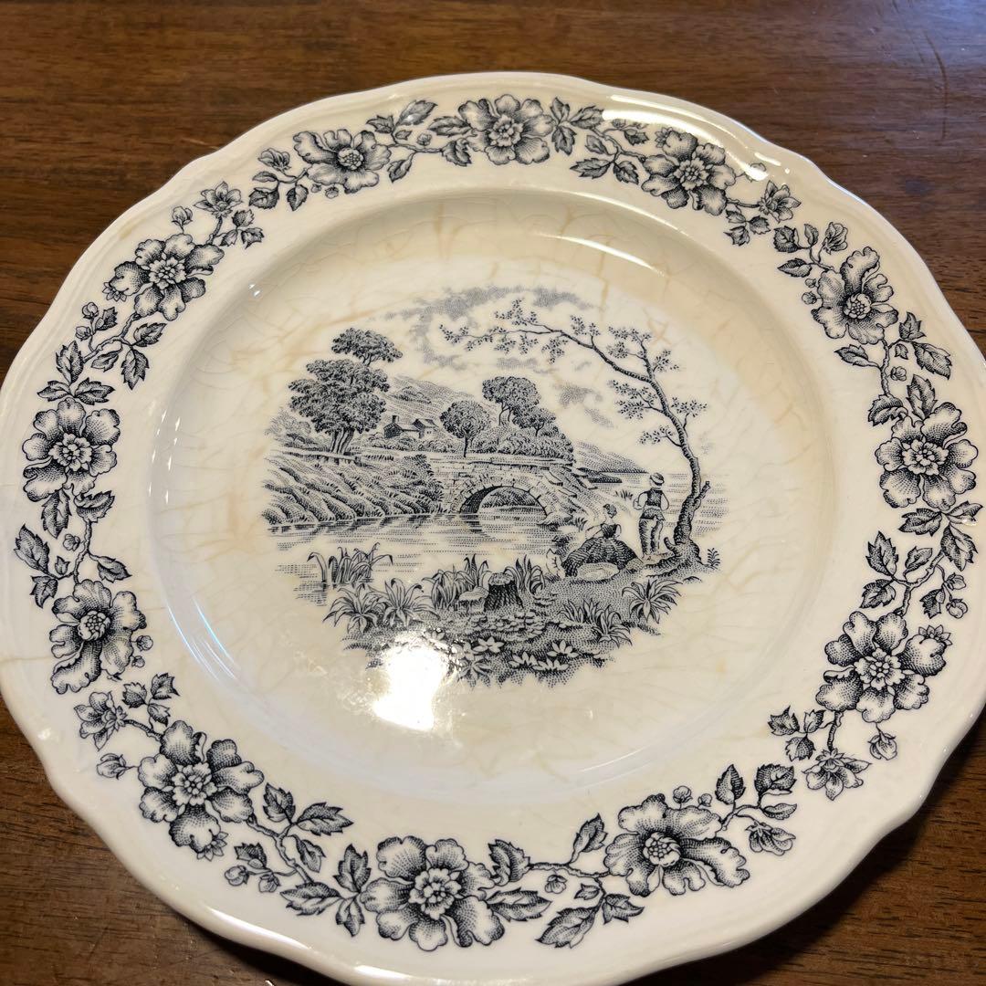 アンティーク SANCLAUDIO ディナープレート3枚セット