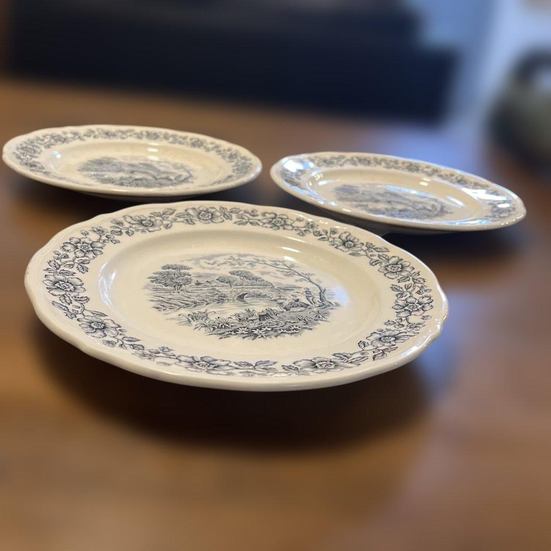 アンティーク SANCLAUDIO ディナープレート3枚セット