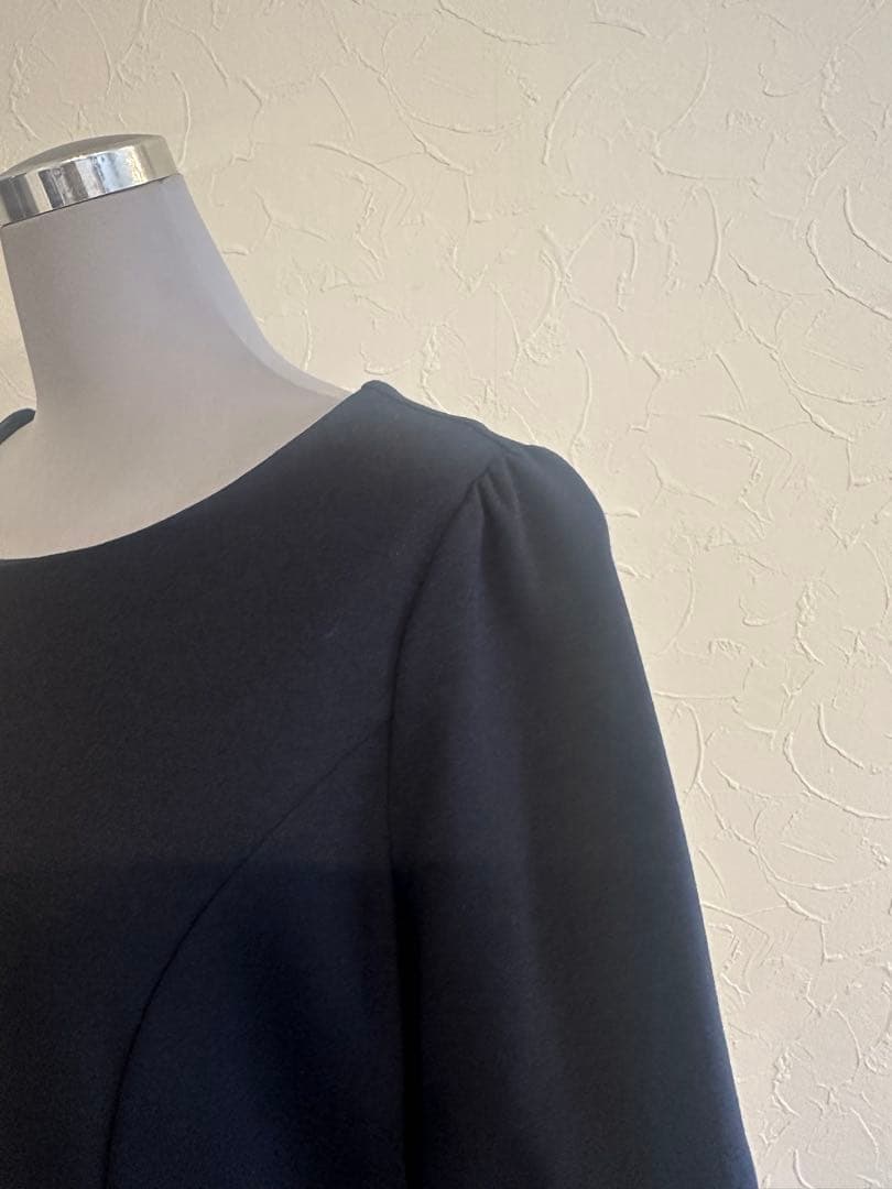 美品✨kay me ダブルジャージー　ネイビー ワンピース&ジャケット13 XL