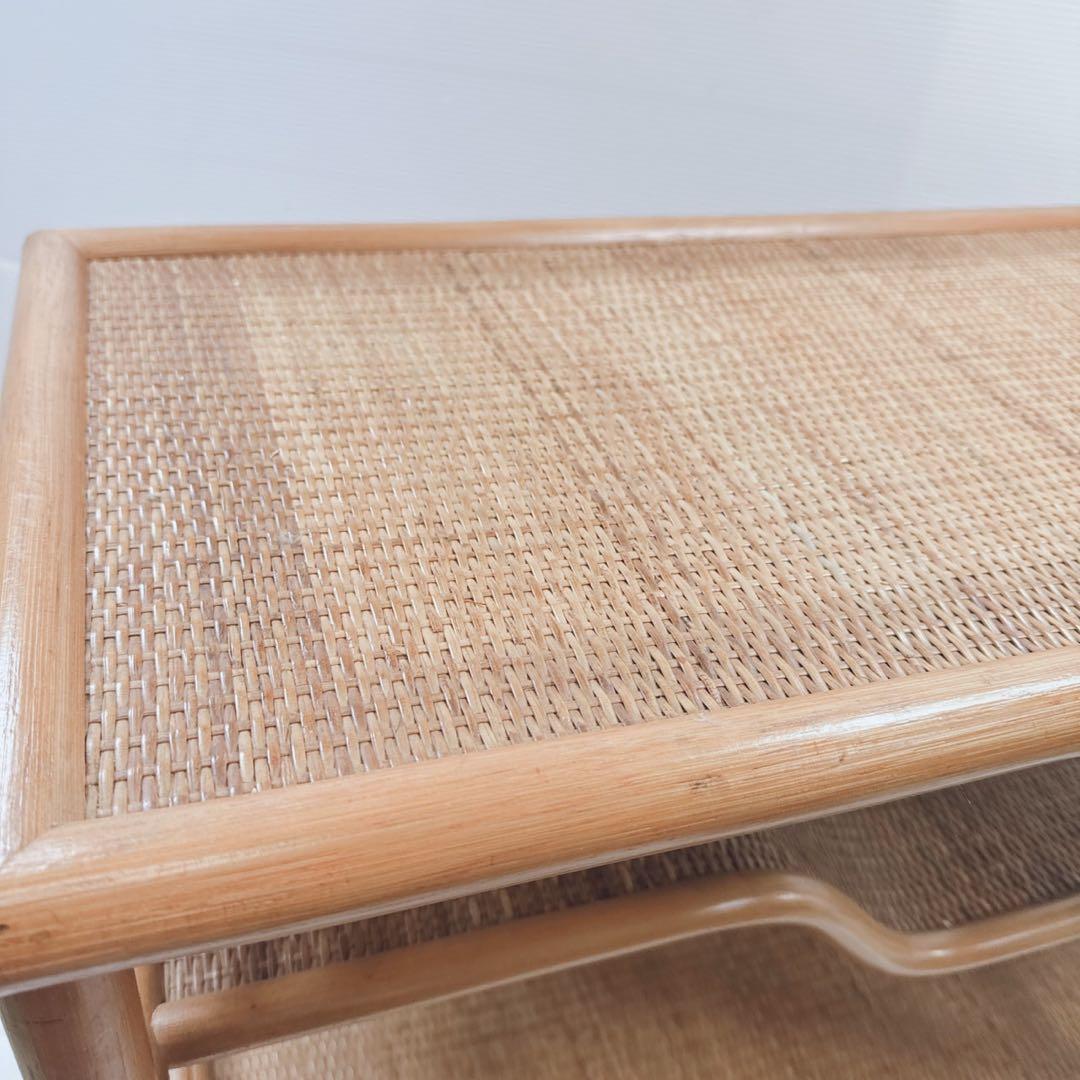 k1809 激レア ラタン 籐家具 籐 棚 和風 入手困難 希少品