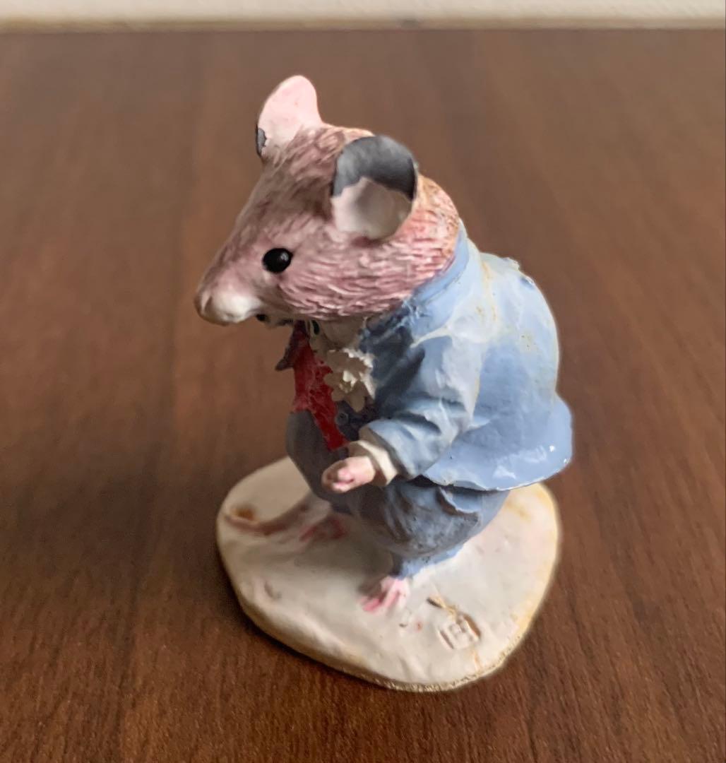 ブランブリーヘッジ ダスティとポピー ピューター製フィギュリン 置物