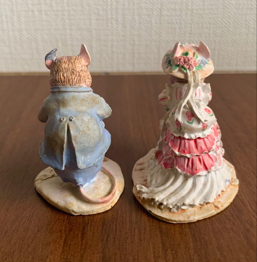 ブランブリーヘッジ ダスティとポピー ピューター製フィギュリン 置物