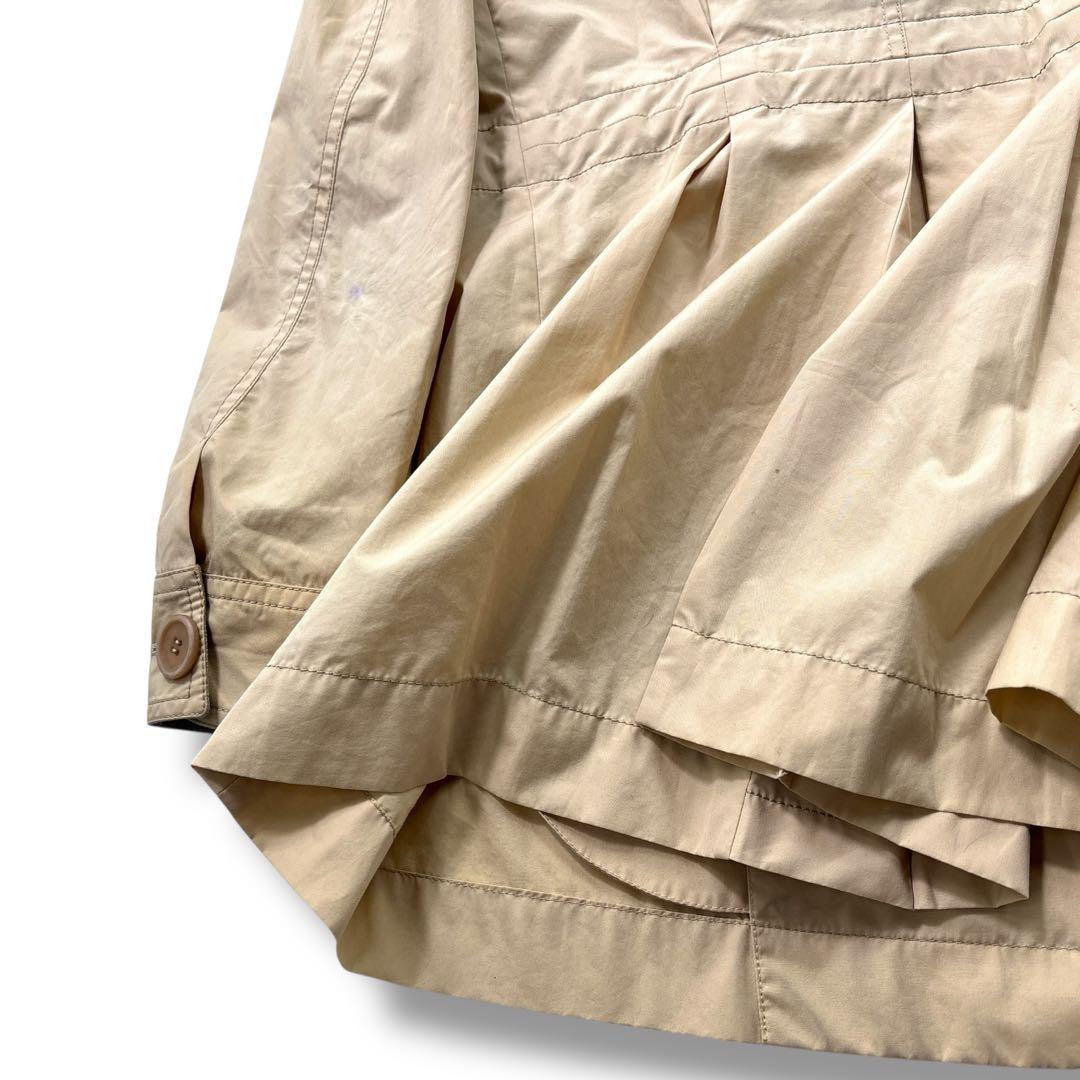 高級】ブルネロクチネリ マウンテンパーカー レザー　モッズコート　フレア　44