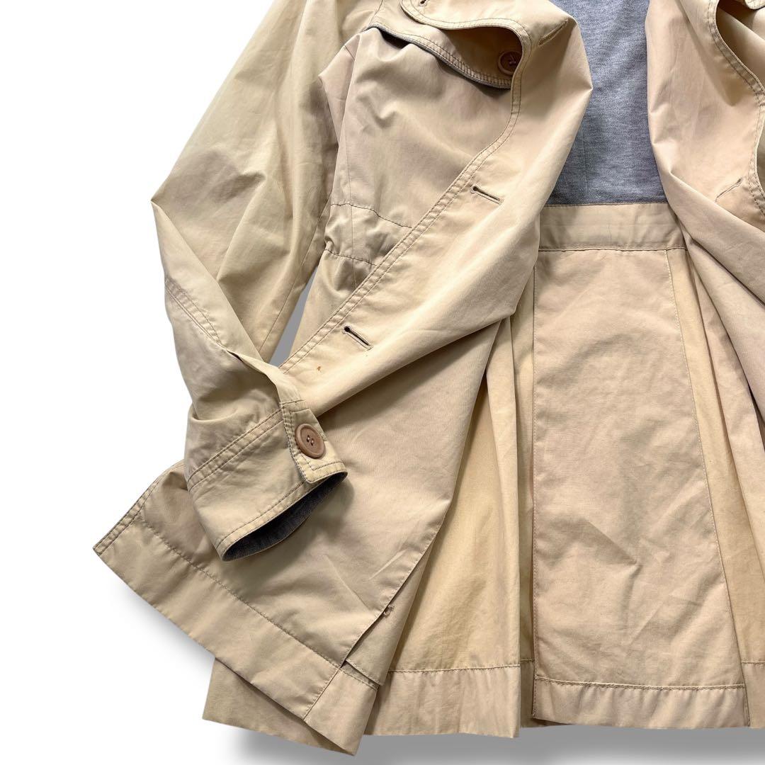 高級】ブルネロクチネリ マウンテンパーカー レザー　モッズコート　フレア　44