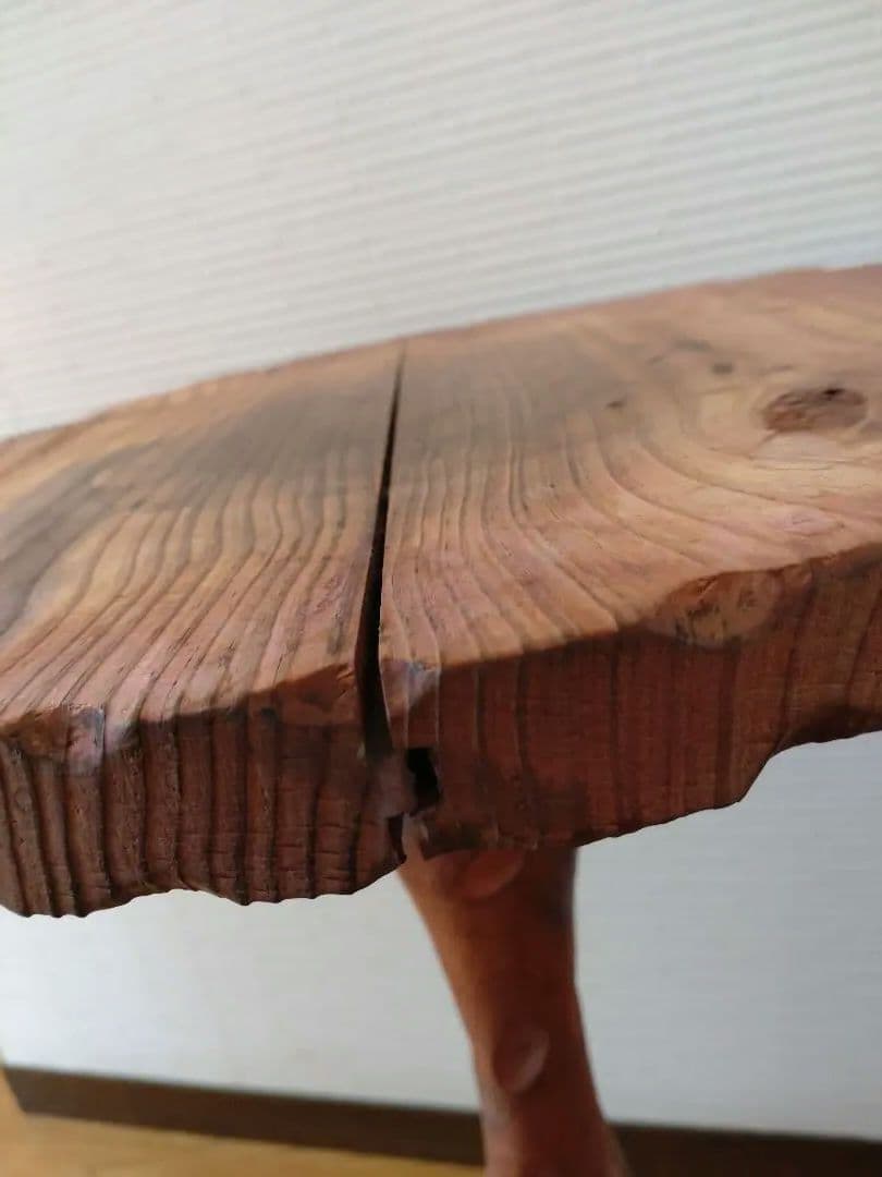 アンティーク 木製 サイドテーブル 花台 ■ビンテージ インテリア レトロ