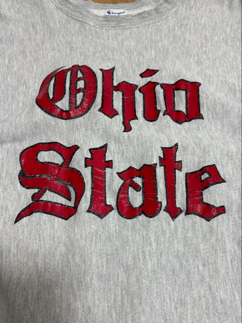 トップス 80s champion reverse weave Ohio state XL