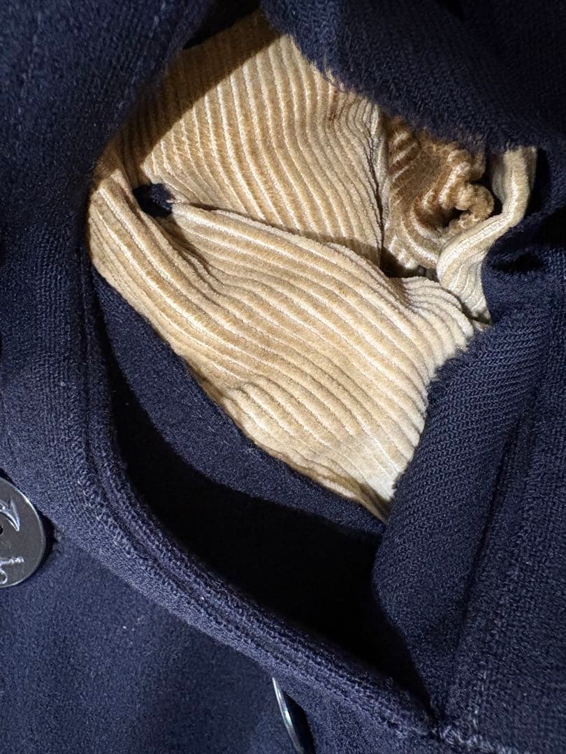 1940s WW2 US NAVY 実物 Pコート 10ボタンXL