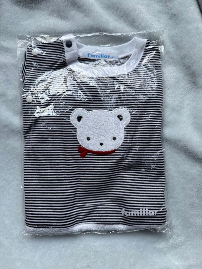 新品未使用　ファミリア　ロンパース　80