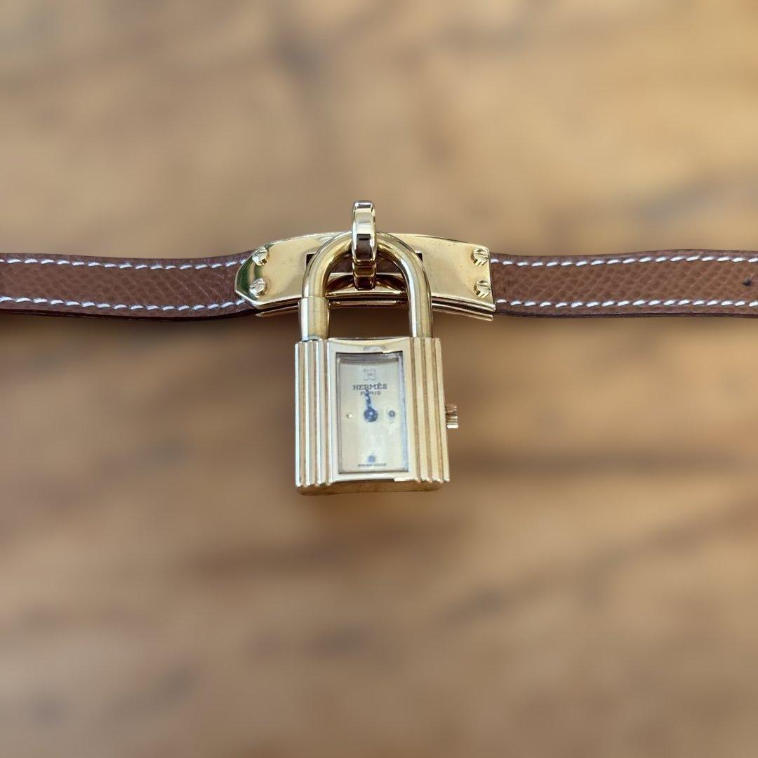 エルメス HERMES ケリーウォッチ レディース 腕時計 ゴールド ブラウン