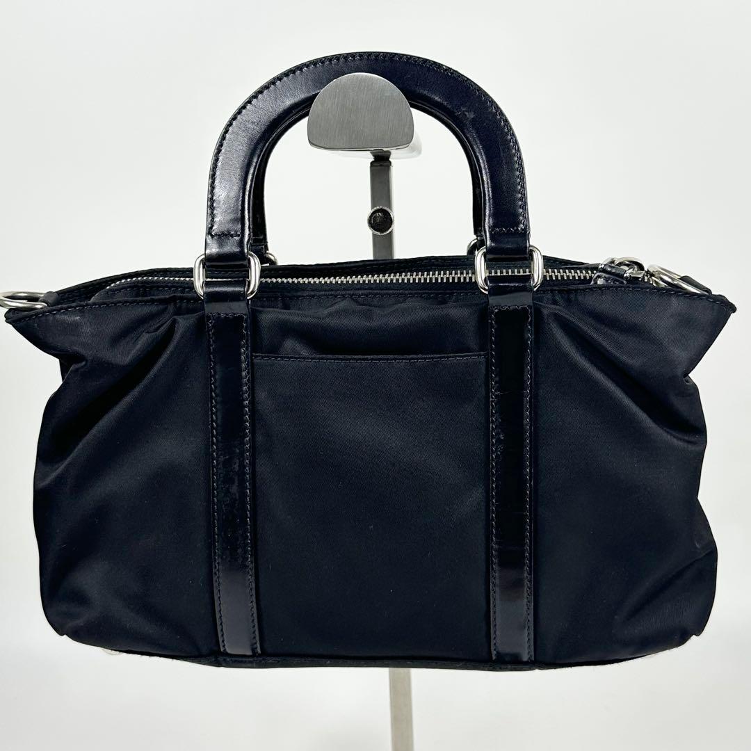 PRADA 2way ミニバッグ 3角ロゴ ナイロンレザー