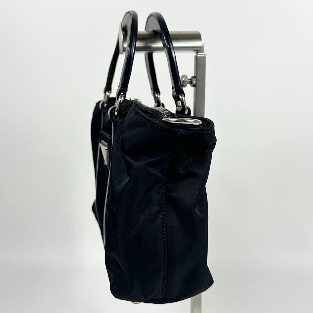 PRADA 2way ミニバッグ 3角ロゴ ナイロンレザー
